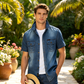 👔✨ Férfi mosott farmering –🧵   Prémium mosott anyag, amely kényelmes viseletet és időtlen retro stílust biztosít 🕰️