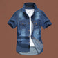 👔✨ Férfi mosott farmering –🧵   Prémium mosott anyag, amely kényelmes viseletet és időtlen retro stílust biztosít 🕰️