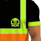 👷🔦 Jól látható figyelemfelkeltő munkapoló – Fluoreszkens + fenyvisszaverő | XS–6XL | 🛡️