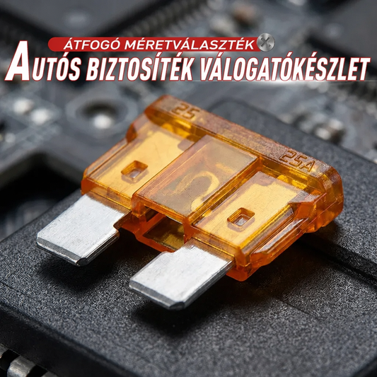 🚗✨ Autós biztosíték készlet –🔧 Teljes méretválaszték a leggyakoribb áramköri hibák gyors és hatékony javításához 🛡️