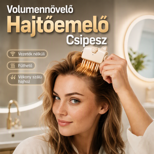 🔥💇‍♀️ Több mint 10 000 darabot adtak el！！Vezeték nélküli, fűtött volumennövelő csat, hordozható utazó hajformázó eszköz vékonyszálú hajra ✨