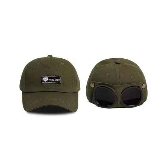 🧢😎 Menő stílusú, napszemüveges pilótasapka 🕶️