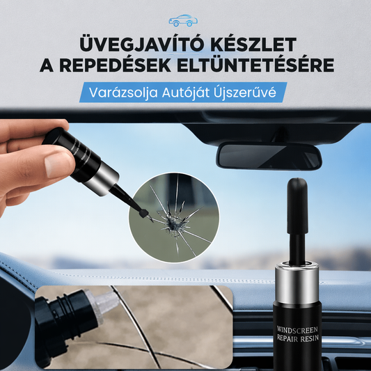🛠️✨ Üvegrepedés-javító készlet –🛡️ Professzionális megoldás házilag, amely megspórolja a drága üvegcsere költségeit 💎