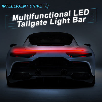 💡 Többfunkciós LED-es hátsó kapu fénysorompó – Biztonsági világítás, 12V, univerzális 🚗✨