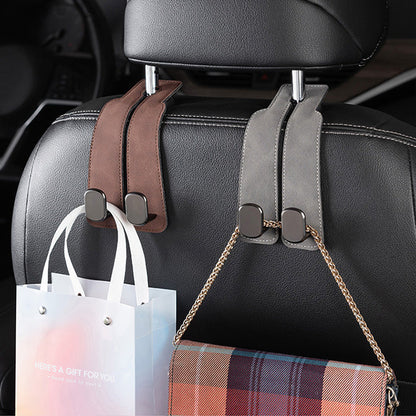 🛍️🚗 Autósülés háttámlájára rögzíthető szervező akasztó –✨ Többcélú akasztó táskákhoz, esernyőkhöz és bevásárlószatyrokhoz 📦