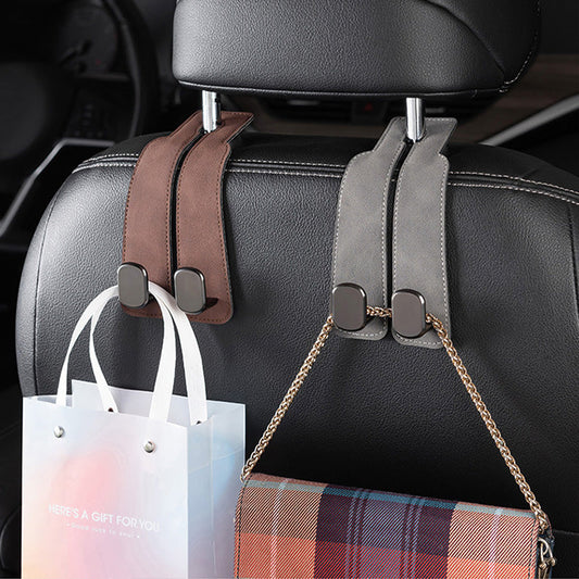 🛍️🚗 Autósülés háttámlájára rögzíthető szervező akasztó –✨ Többcélú akasztó táskákhoz, esernyőkhöz és bevásárlószatyrokhoz 📦