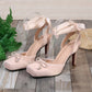 👠👗 Női hegyes orrú, fűzős magassarkú cipő (EU 34-41) ✨