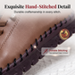 Women Genuine Leather Casual Shoes Hand-Stitched Loafers