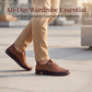 Women Genuine Leather Casual Shoes Hand-Stitched Loafers