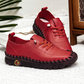 Women Genuine Leather Casual Shoes Hand-Stitched Loafers