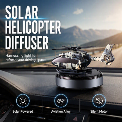 🌷☀️ Napenergiával működő, forgó helikopter alakú autóillatosító 🚁