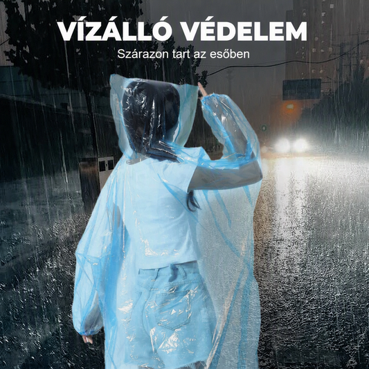 🌧️☔ Hordozható, egyszer használatos esőkabát – könnyű és hordozható kialakítás🏕️
