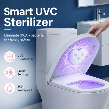 👨‍👩‍👧‍👦🛡️ Intelligens UVC WC-fertőtlenítő lámpa ✨