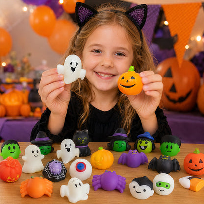 🎃🎁 Halloween puha nyomkodós játék vakdobozban 👻