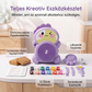 👩‍👧🎨 Gyermekeknek szánt elektromos fazekaskorong, DIY agyagkészítő készlet ✨