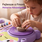 👩‍👧🎨 Gyermekeknek szánt elektromos fazekaskorong, DIY agyagkészítő készlet ✨
