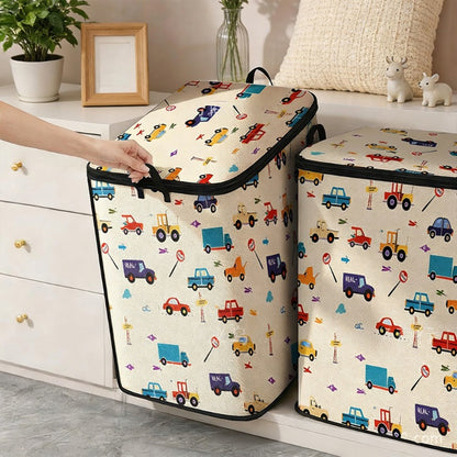 🛍️📦 Nagyméretű összecsukható vászon tároló rendszerező 💪