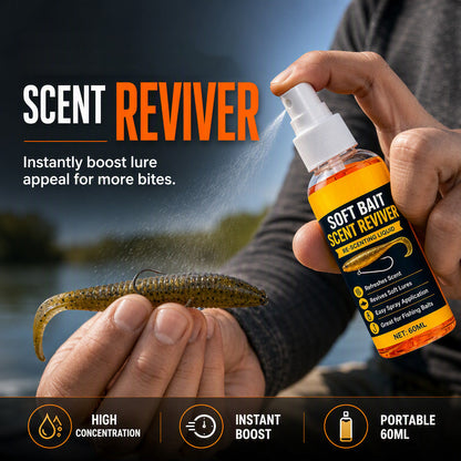 🎣✨ Spray a lágy csalik illatának fokozására –🐟 Magas koncentrációjú illatfelfrissítő horgászcsalikhoz 🏆