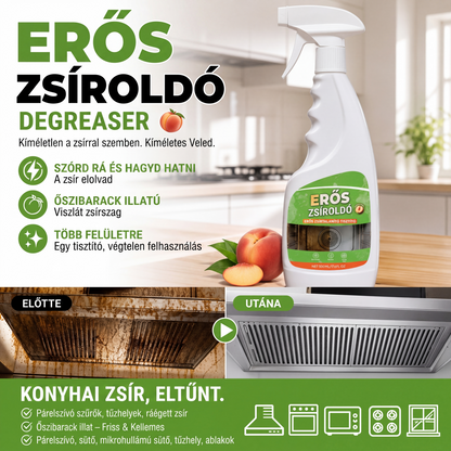 🧼 Erős hatású konyhai zsírtalanító spray – hatékony zsírtalanítás
