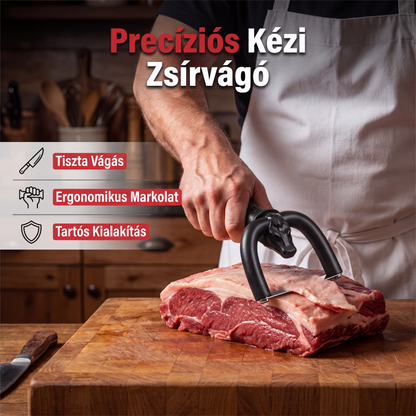 🥩🔪 Kézi húszsírozó – Marhahús és sertés zsír eltávolítására – Utánvét 📦