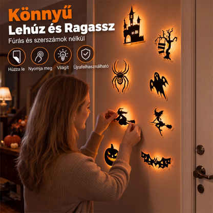 Halloween sötétben világító fali matricák