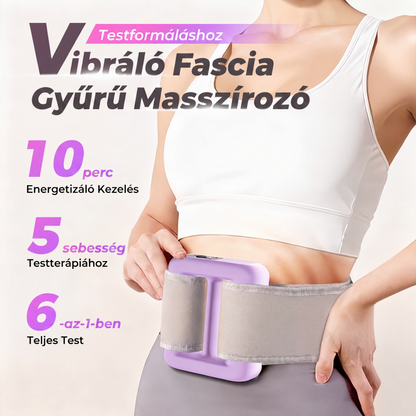 💆‍♀️🏡 Rezgő fascia gyűrűs masszírozó testformáláshoz ✨