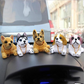 🐶🚗 Cuki kutyás bólogatós autó műszerfal dekoráció ✨