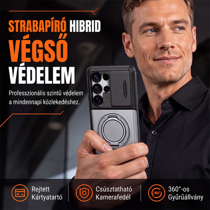 🛡️ Csúszó fedeles, ütközésálló mobiltelefon-tok