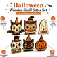 Vintage Wooden Halloween Desktop Ornaments