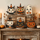 Vintage Wooden Halloween Desktop Ornaments