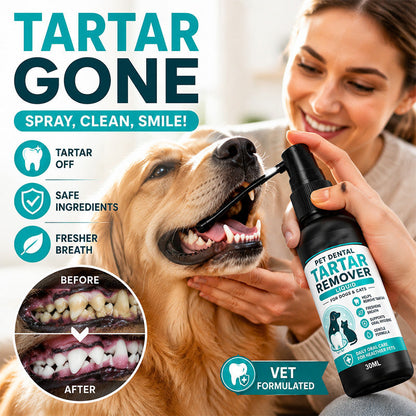 Segít eltávolítani a fogkövet és a lerakódást – tisztább száj, egészségesebb fogak kedvence számára – Állati fogtisztító spray – Utánvéttel! 🐕