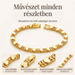 Romantikus szív alakú láncszemek – szerelmed kifejezése minden nap – Elegáns szív alakú láncszemekből álló karkötő – Utánvéttel! 💖