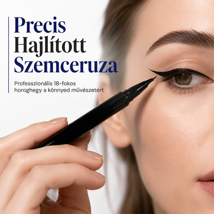 18 fokos ferde horgos vég – egyetlen mozdulattal tökéletes szárnyas szemceruza, remegő kéz nélkül – Vízálló folyékony szemceruza – Utánvéttel! 🖋️