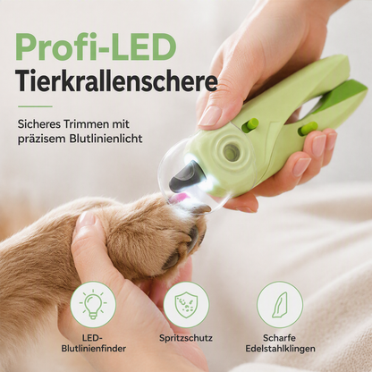 Világos LED és fröccsenésvédelem – stresszmentes és biztonságos körömvágás – Professzionális LED-es állati körömvágó olló – Utánvéttel! ✂️