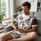 👕🏖️ Férfi 2 részes szett: laza felső és rövidnadrág ☁️